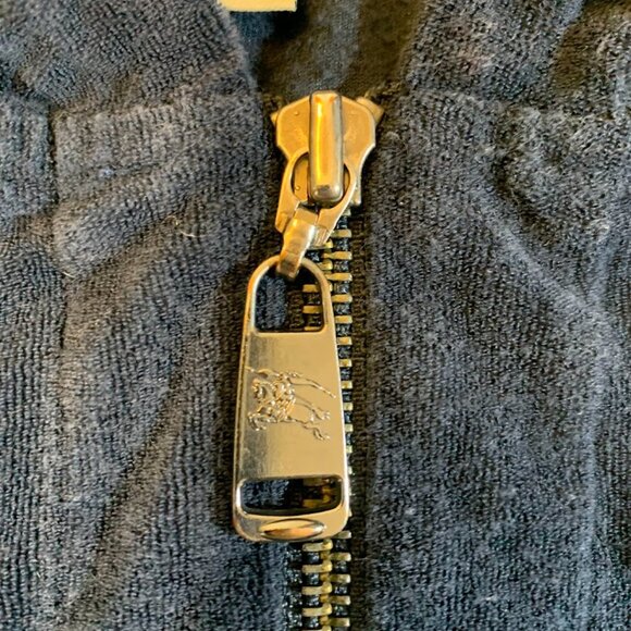 Burberry Navy Blue Hooded Sweatshirt - Picture 4 of 8